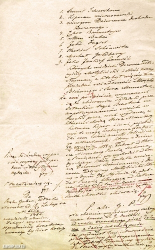 Pismo do Prezydenta Miasta Płocka Boglewskiego z dnia 30 listopada 1859 roku w sprawie funkcjonowania w mieście bractwa pogrzebowego „Bykier Holop” (źródło: Archiwum Państwowe w Płocku, Akta miasta Płocka, sygn. 676)